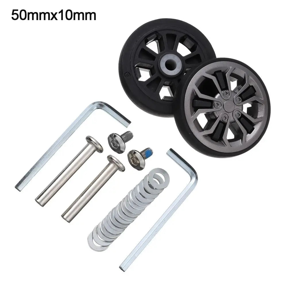 Replacement Caster Wheel Repair Kit Travel Luggage Wheels Suitcase Parts Axles Replace Wheels for Luggage with Vientiane Wheel Oasis Select 50mm x 10mm