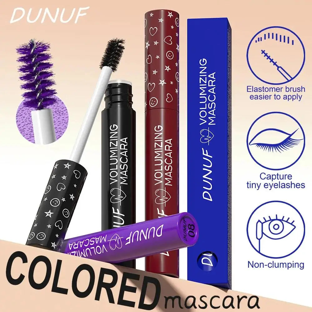 DUNUF Colorful Waterproof Mascara – Curling & Lengthening