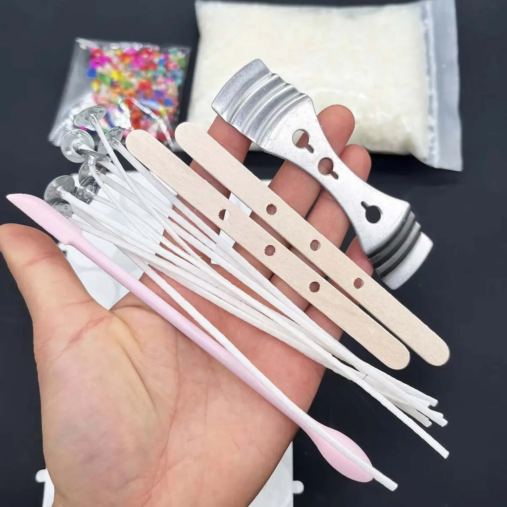 200g Soy Wax set Scented Candle Raw Material or DIY Candle Making Supplies with Candle Wicks Wax Material Kits Oasis Select