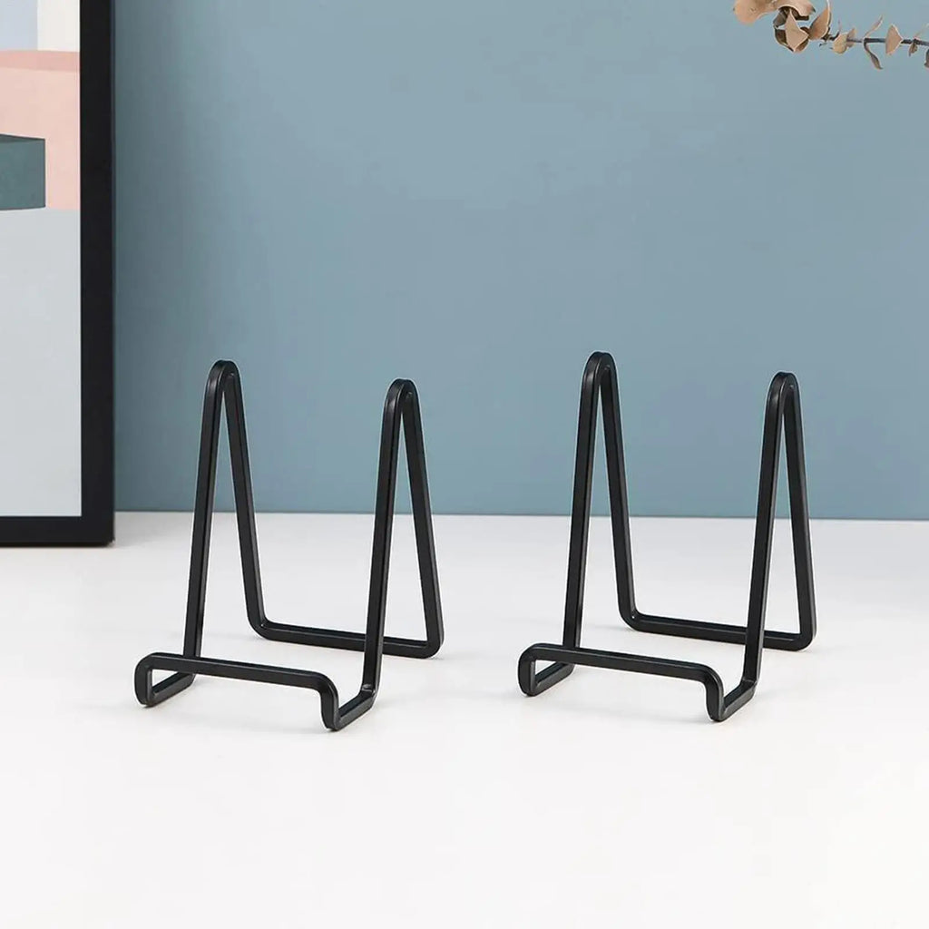 Plate Stand Metal Display Stands Easel Frame for Photo Record Table Party Desk Bowl Book Platter Sign Home Office Decoration Oasis Select