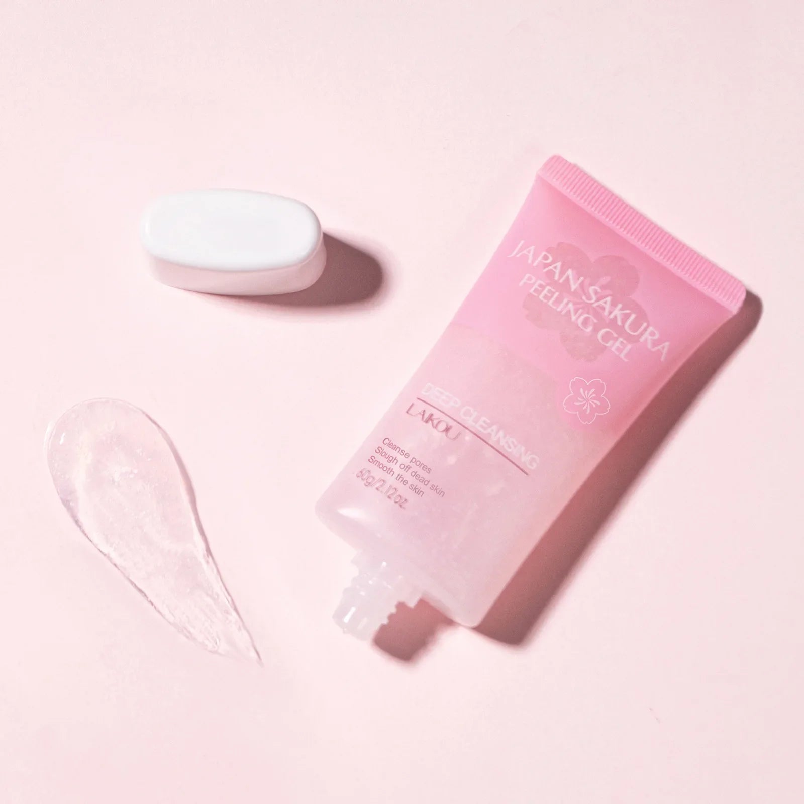 LAIKOU Japan Sakura Peeling Gel 60g Deep Cleansing Exfoliator Remove Dead Skin Pore Cleaner Smooth Skin Care Oasis Select