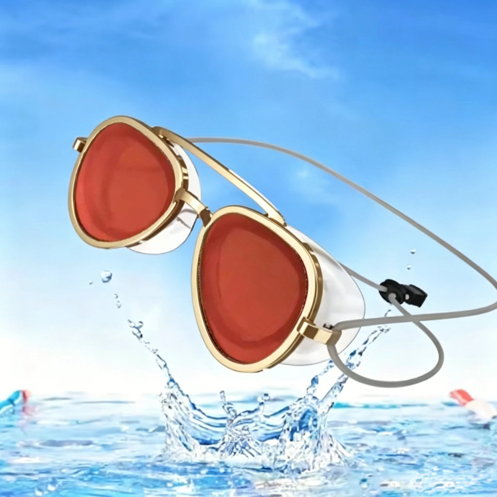 180° Anti-Fog Swimming Goggles – UV Protection Wide Vision