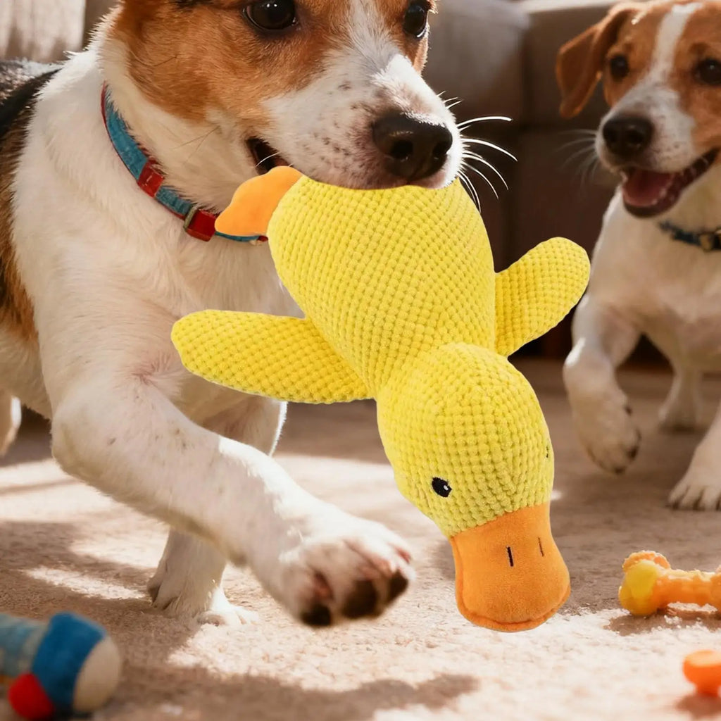 Yellow Duck Dog Toy Interactive Squeaky Soft Comfort Pet Accessory Dog Toys Plush for Travel Beach Pool Park Yard Bedroom Garden Oasis Select