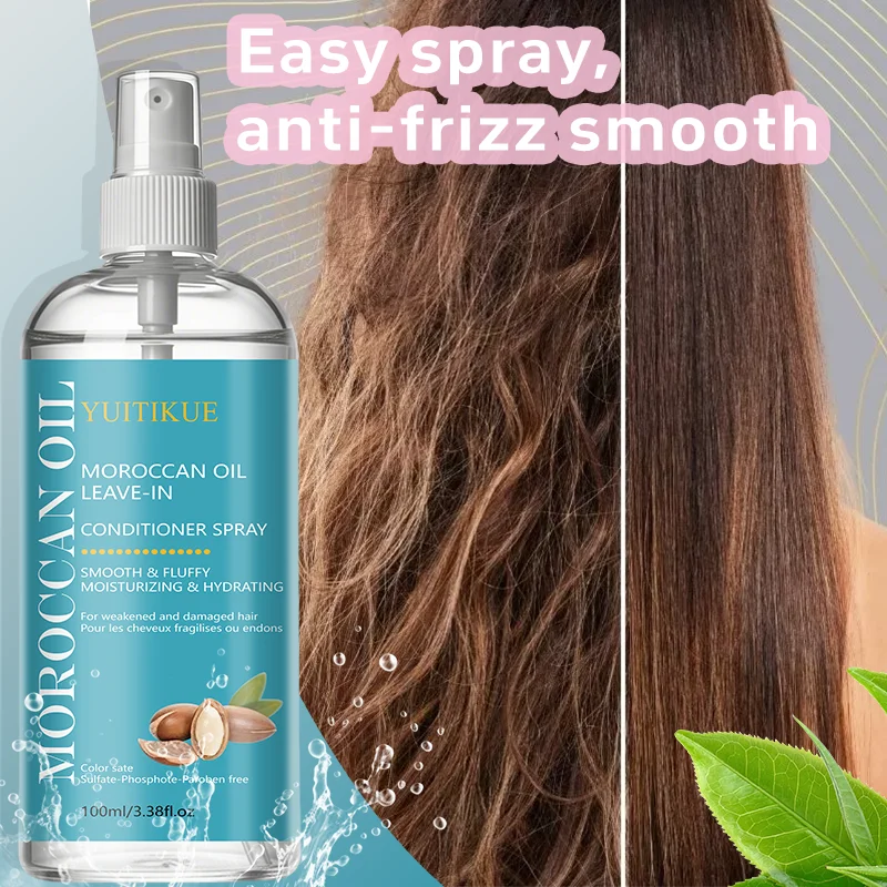 Moroccan Argan Oil Leave-In Conditioner Spray – Anti-Frizz