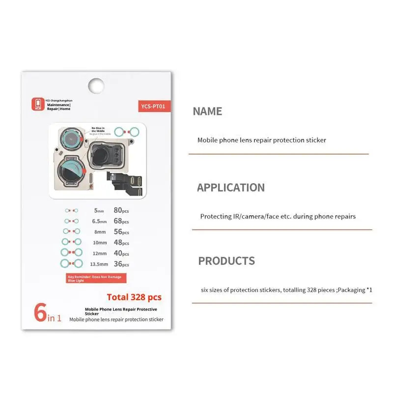 Mobile Phone Repair Front Camera Rear Camera Infrared Dot Matrix Face Camera High Temperature Protection Sticker Oasis Select