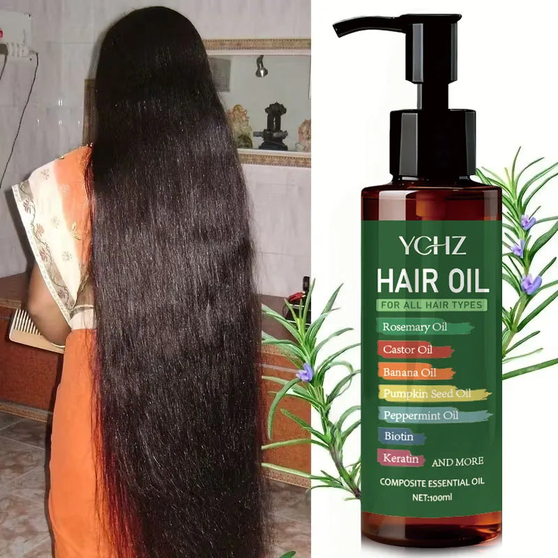 7-in-1 Rosemary Hair Oil with Biotin & Keratin – 100ml
