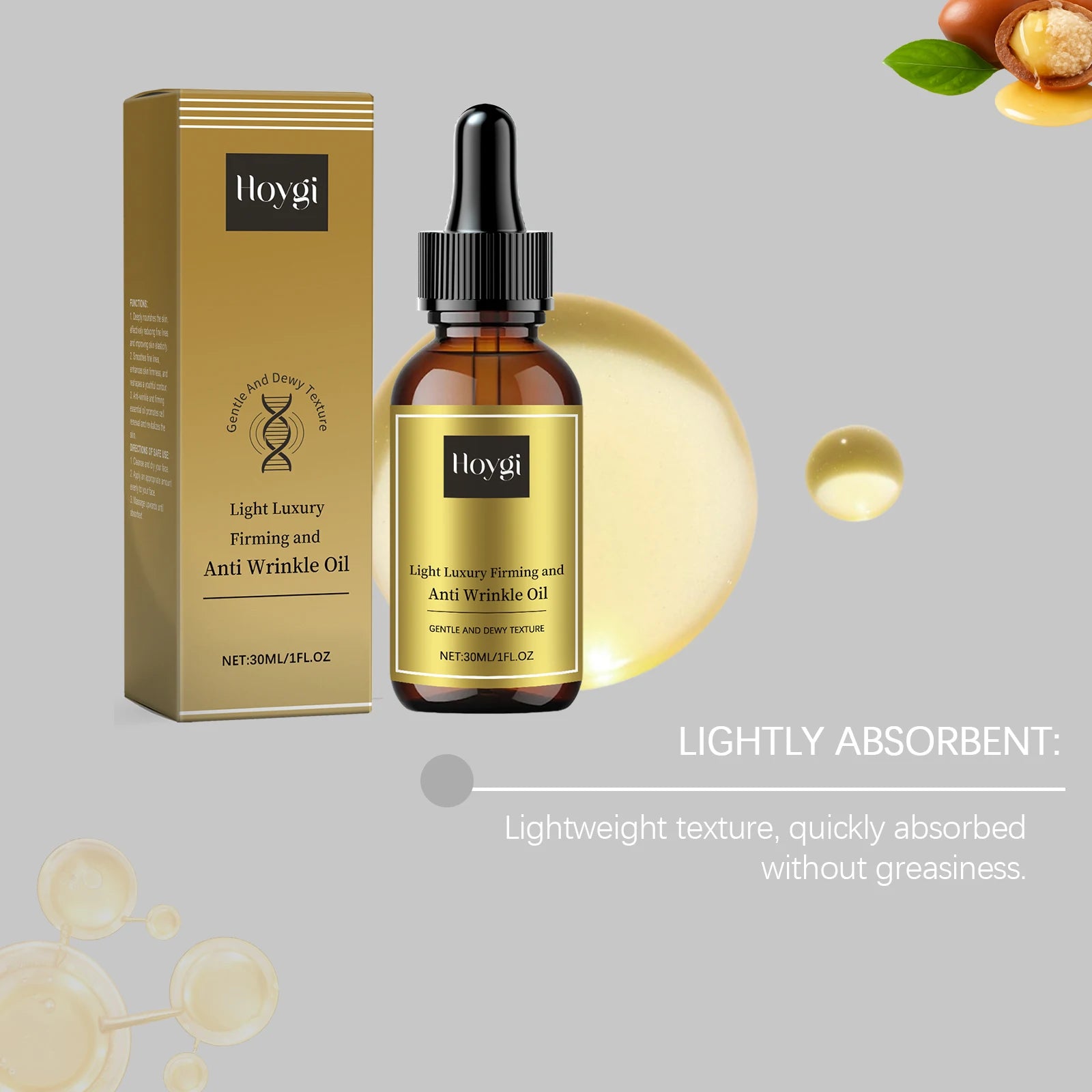 Firming Facial Care Oil Lifting Anti Wrinkle Lightens Lines Tightens Skin Nourishing Smoothing Soften Brightening Face Serum Oasis Select