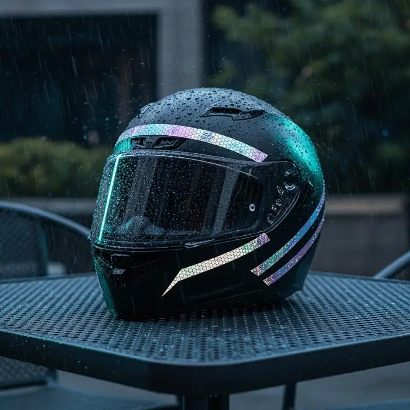 Night Reflective Strip Wheel Hub Warning Sticker Night Riding Colorful Laser High Viscosity Colorful Reflective Tape Sticker Oasis Select