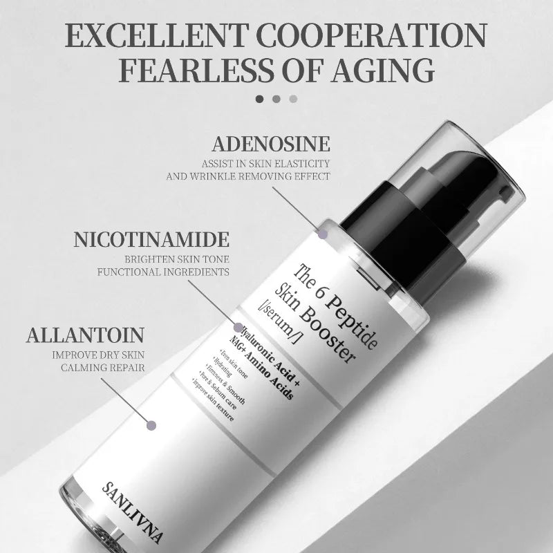 BIOAOUA 6 Peptide Collagen Facial Serum – Brighten & Hydrate