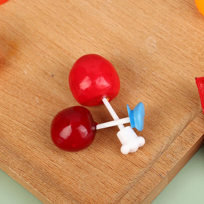 8-Piece Cartoon Fruit Forks – Kids Bento Lunch Box Picks