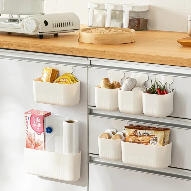 Magnetic Absorption Box Household Refrigerator Magnetic Wall Mounted Storage Box Non Perforated Multi Specification Storage Box Oasis Select