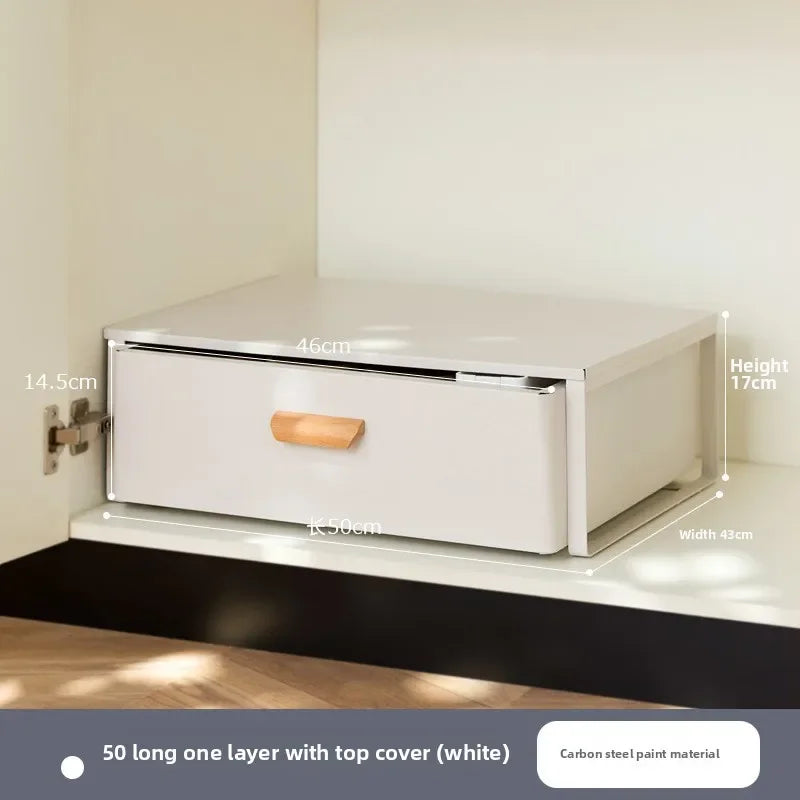 Multi-functional Kitchen Lower Sink Shelf Seasoning Dishes Pull-out
