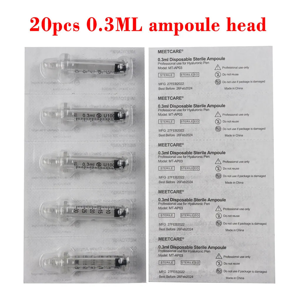 0.3ml & 0.5ml Hyaluron Pen Ampoule Head Cartridge | Skin Care