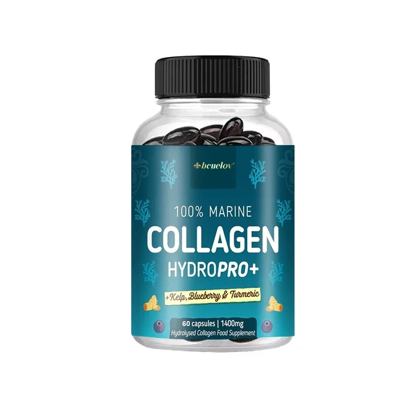 Hydrolyzed Marine Collagen Capsules – Skin, Hair & Nail Support