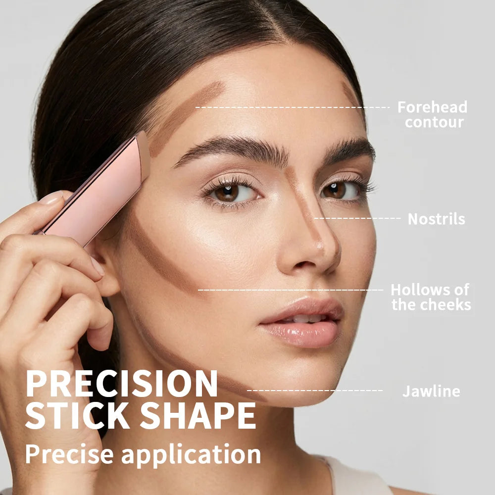 2 IN 1 Cream Bronzer And Contour Stick Waterproof Highly Pigmented Instant Depth & Dimension Contouring Face Makeup Cosmetics Oasis Select