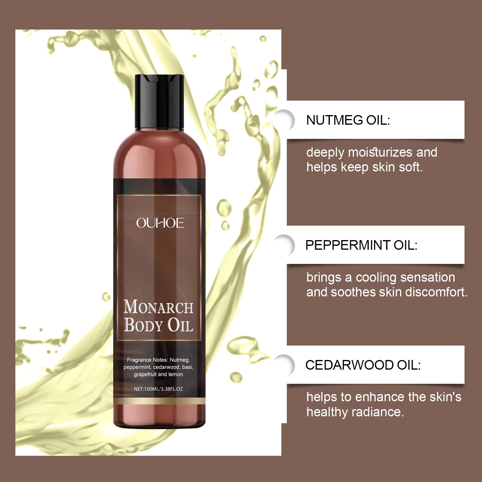 Body Moisturizing Care Cream/Oil Moisturizing the Whole Body and Caring for the Body's Delicate and Smooth Skin Body Cream/Oil Oasis Select