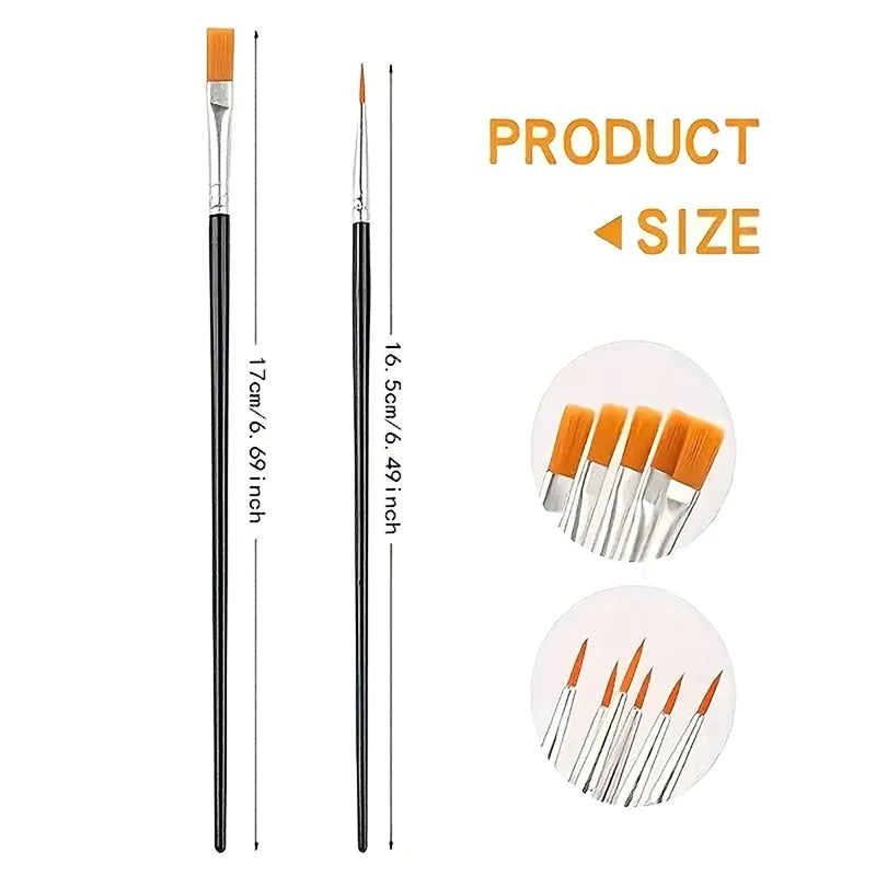 50pcs Painting Brushes For Painting Handcraft Arts And Craft For Artistic Multifunction Hook Line Painting Equipment Oasis Select 25pcs
