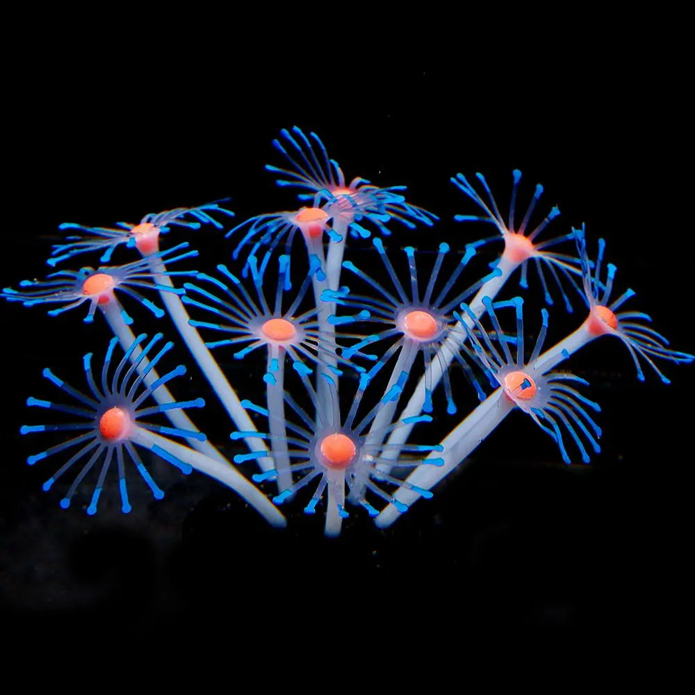 1Pc Silicone Glowing Artificial Fish Tank Aquarium Coral Plants Ornament Underwater Pets Decor Aquatic Pet Supplies Decoration Oasis Select
