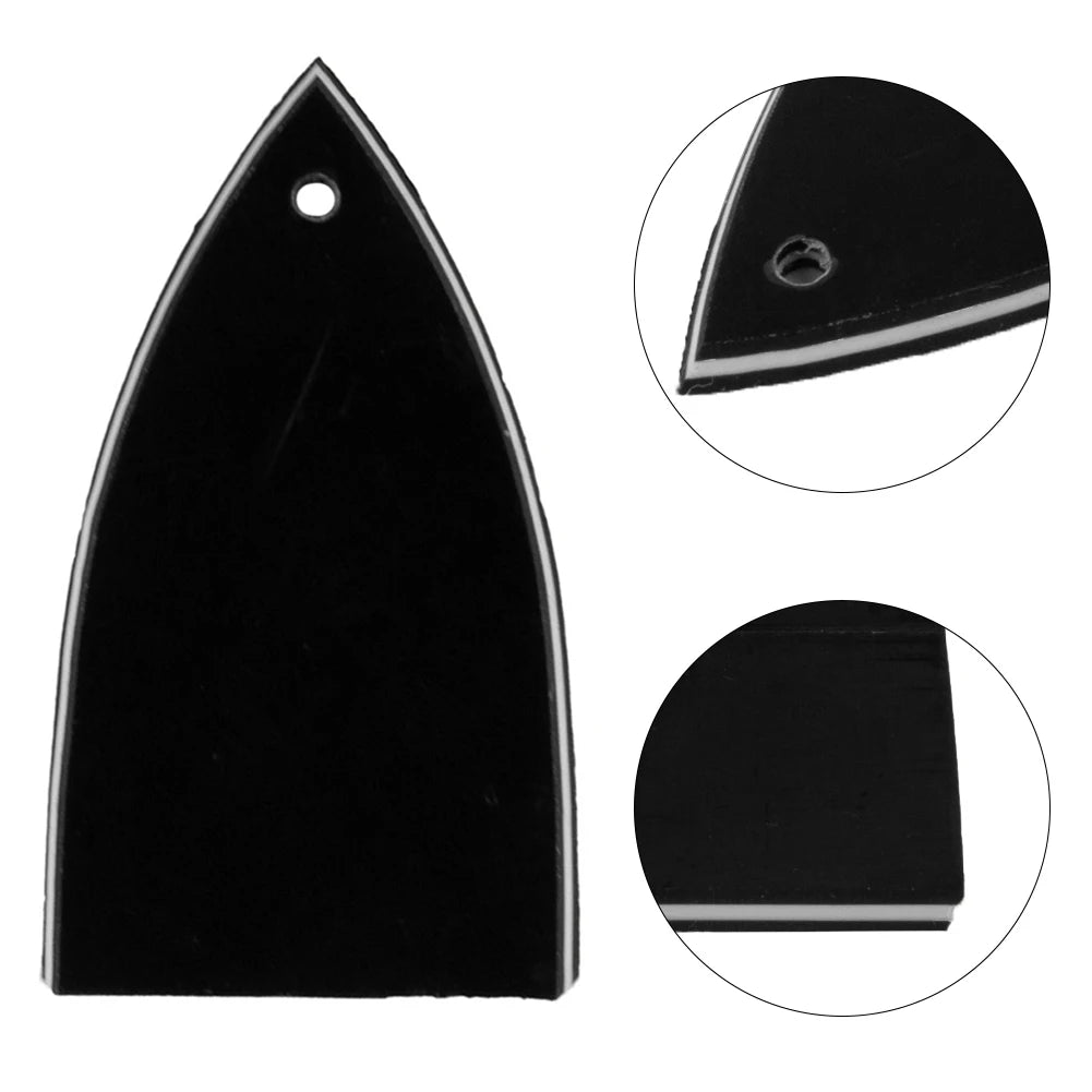 1x Electric Guitar Truss Rod Cover 1 Hole 3 Ply Truss Rod Cover Plate For Electric Guitars Replacement Accessorys Black Parts Oasis Select