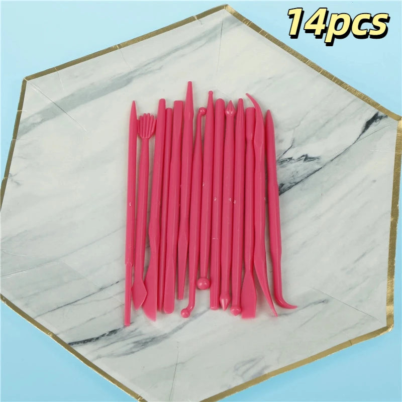 14-Piece Fondant Shaping & Sugar Flower Sculpting Tool Set