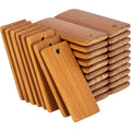 50Pcs Natural Wood Blanks 45x20mm Bamboo Tags For Keychain Rings Engraving Blanks Unfinished Tags Key Ring Tag Oasis Select 50pcs