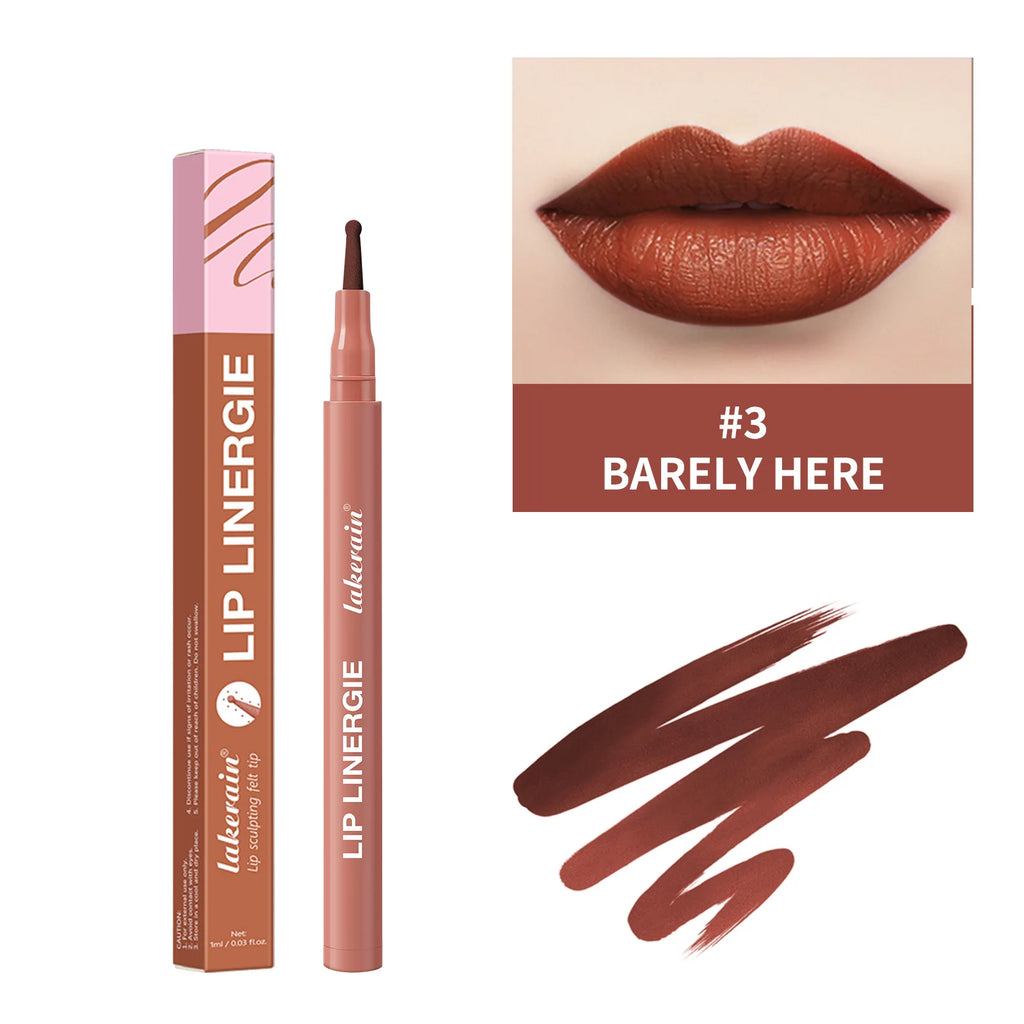 Waterproof Lip Liner Stain Lip Lingerie Long Lasting 8 Colors Transfer Proof Smudge Resistant Color No Bleed Formula Cosmetics Oasis Select 03 BARELY HERE