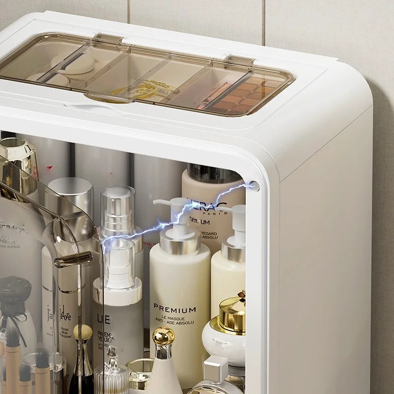 1 pcs Cosmetics storage box, desktop shelf, storage rack, dressing table, large-capacity skin care products storage cabinet Oasis Select