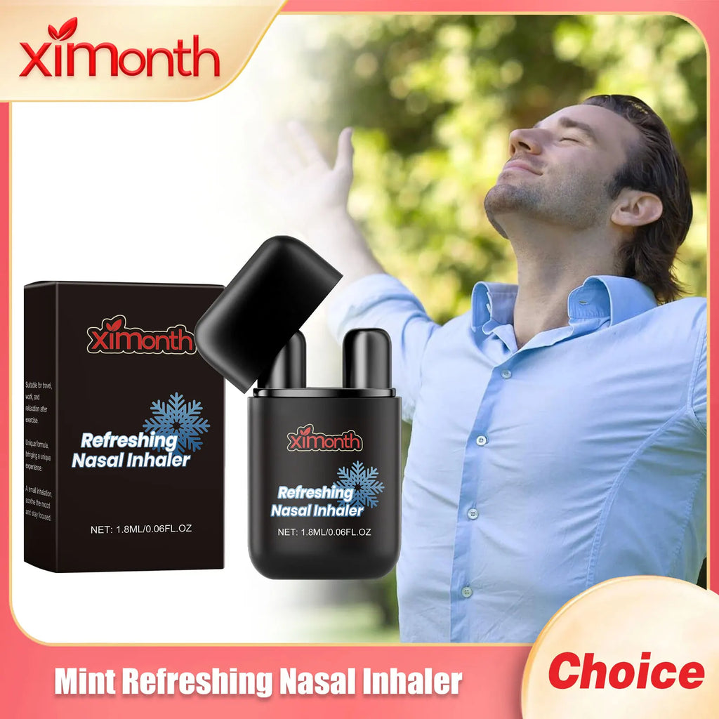 Nasal Inhaler Wake Up Stick Brain Avoid Sleepiness Relieve Breathing Fatigue Discomfort Restore Clear Mind Herbal Body Care Oasis Select