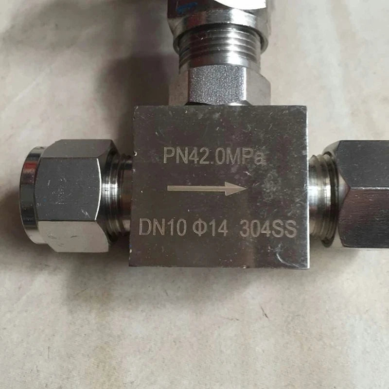 304 Stainless Steel Needle Valve J23W/J24W-160P/64P High-pressure Welded External Thread Needle Globe Valve 4 Points Oasis Select