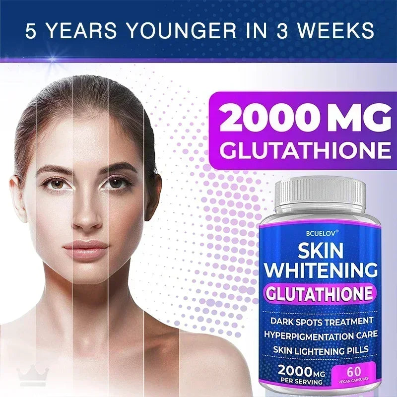 Glutathione 2000mg Capsules – Antioxidant & Skin Nutrition Antioxidant Supplement Oasis Select
