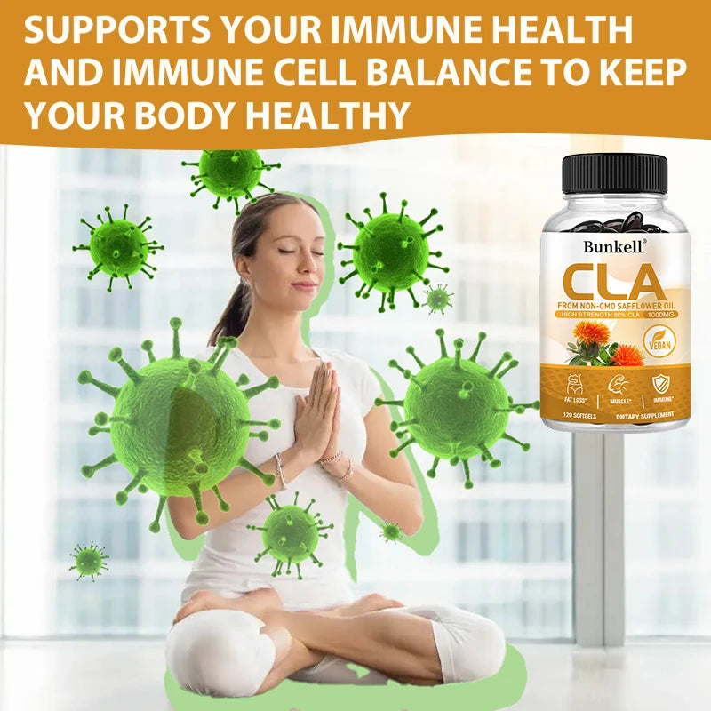 CLA 1000mg Supplement – 80% Active CLA from Safflower Oil CLA Supplement Oasis Select
