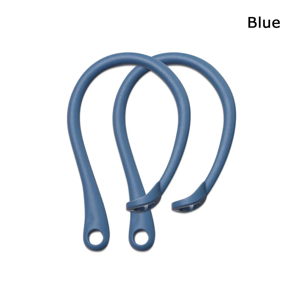 1 Pair Silicone Anti-lost Ear Hook for Apple AirPods 1 2 3 Pro Sports Anti-drop Ear Hook Wireless Earphone Ear Hook White Black Oasis Select Blue
