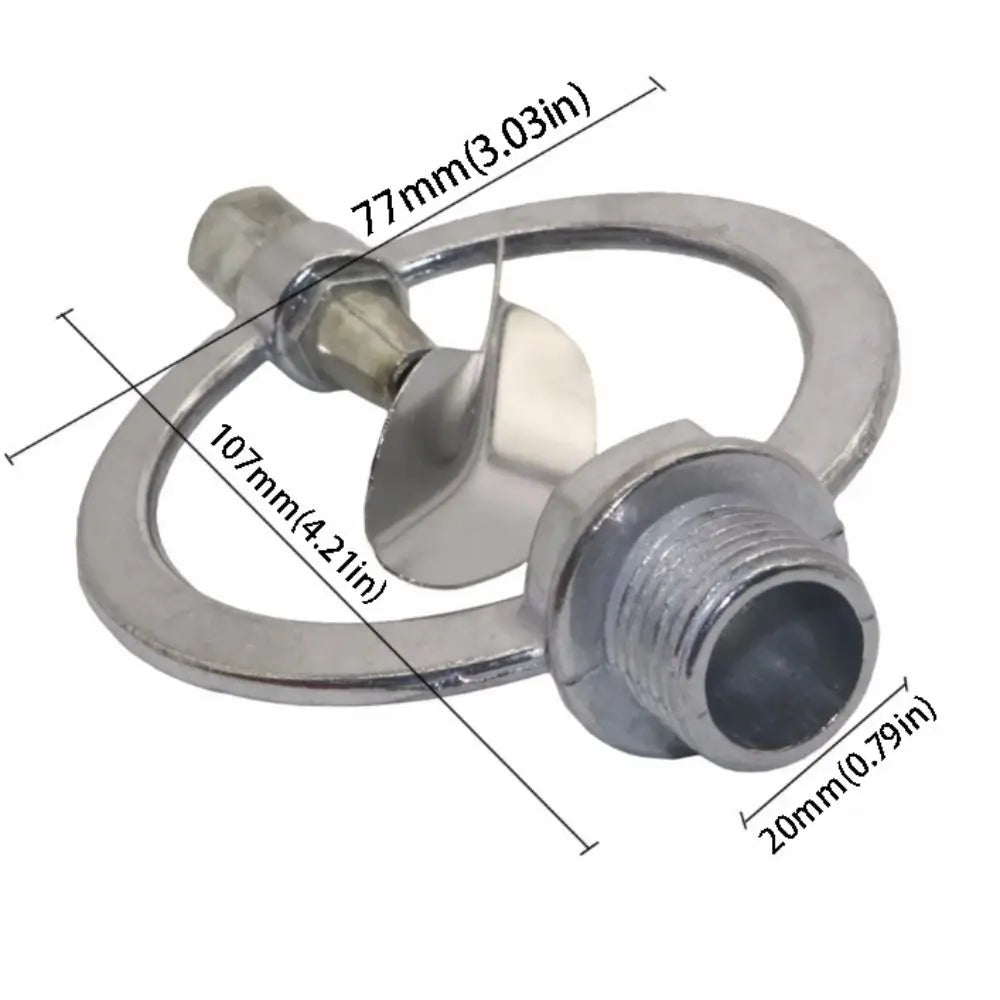360 Degree Rotation Alloy Rain Nozzle Heavy Duty 1/2" Male Thread Automatic Rotating Sprayer Metal Butterfly Head Oasis Select