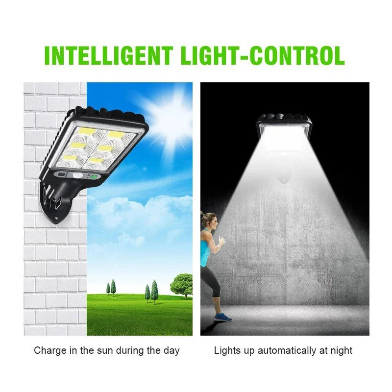 72COB Solar Outdoor Led Courtyard Wall Lamp Human Body Induction Garden Terrace Garage Door Street Lamp Oasis Select