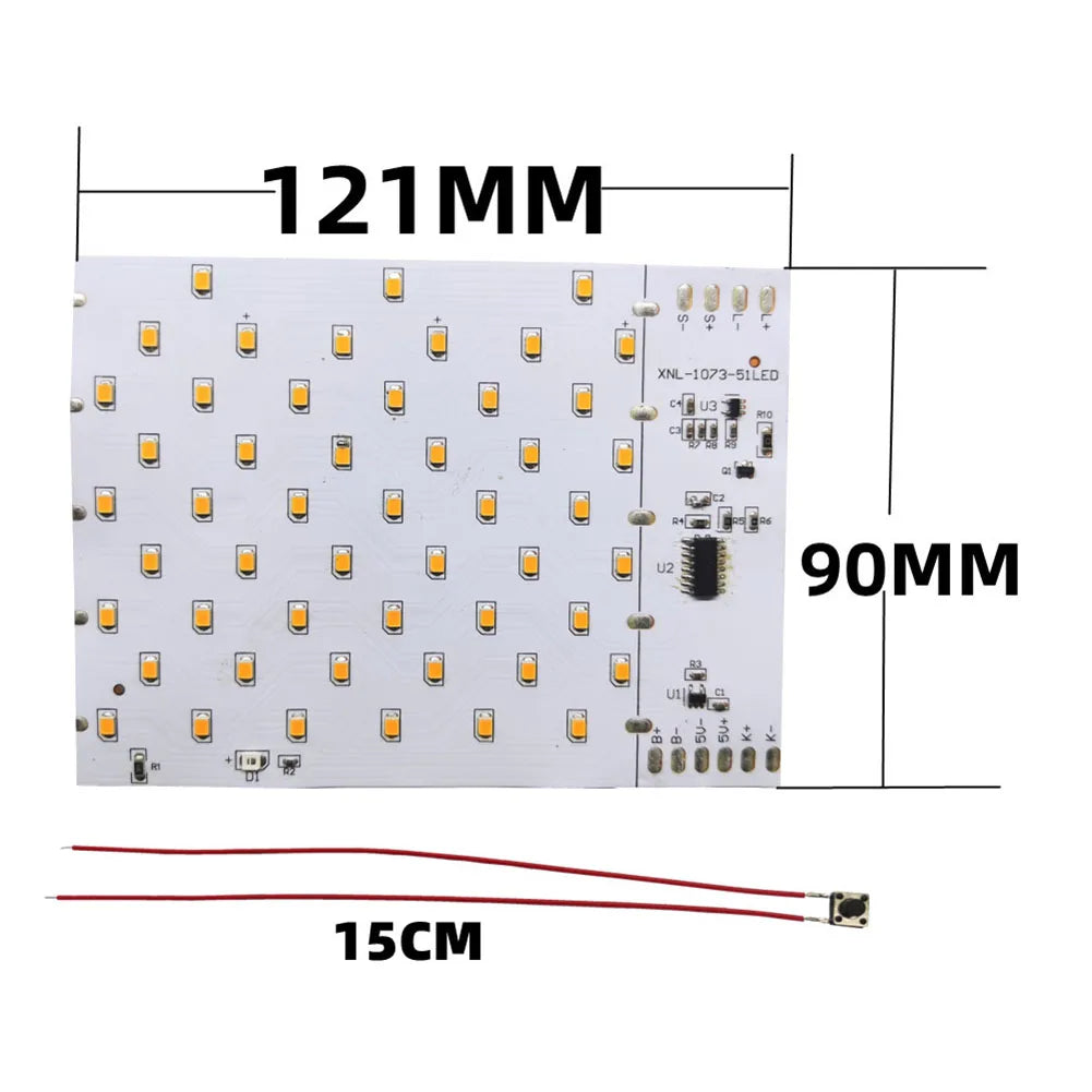 3.7V 51 LED Flame Light Circuit Board – 3 Modes Solar Candle LED Circuit Board Oasis Select france