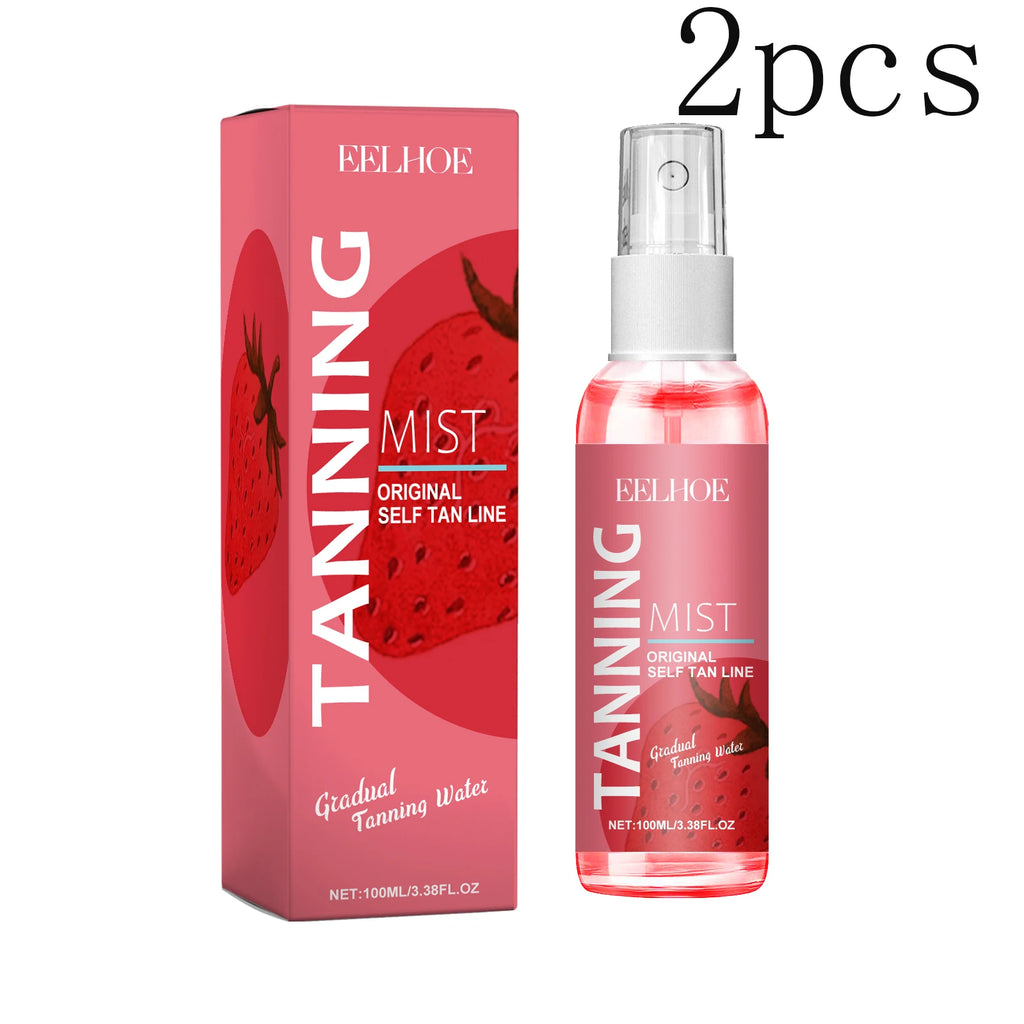 Eelhoe Strawberry Sunless Tanning Spray – Bronze Glow 100ml