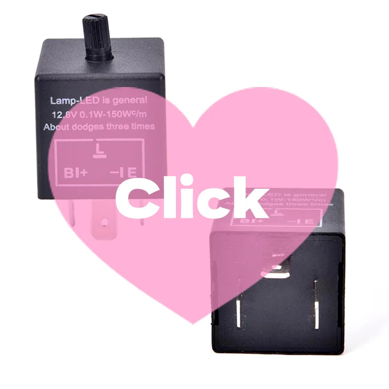 1pc 12V 3-Pin LED Adjustable Car Flasher Flash Relay For Turn Signal Light CF13 Oasis Select