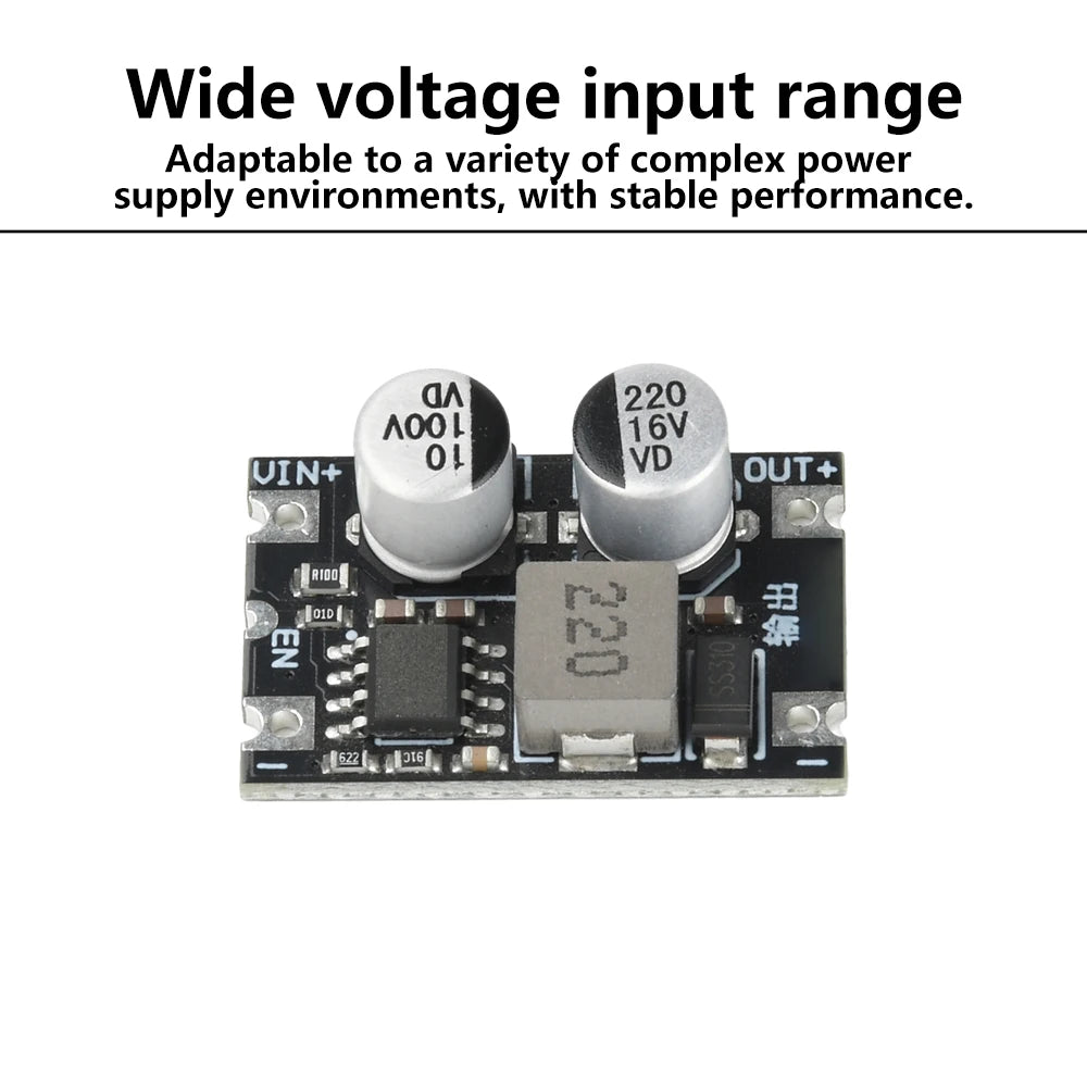 DC-DC Step down Module 1.2A Buck Converter Power Supply Voltage Regulator 6-80V Input 3.3V 5V 12V Output for Electronics Oasis Select