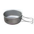 Titanium Camping Cookware Set Ultralight Pot Pan Bowl with Handle for Backpacking Hiking Outdoor Picnic Cooking Utensils Oasis Select camping pot