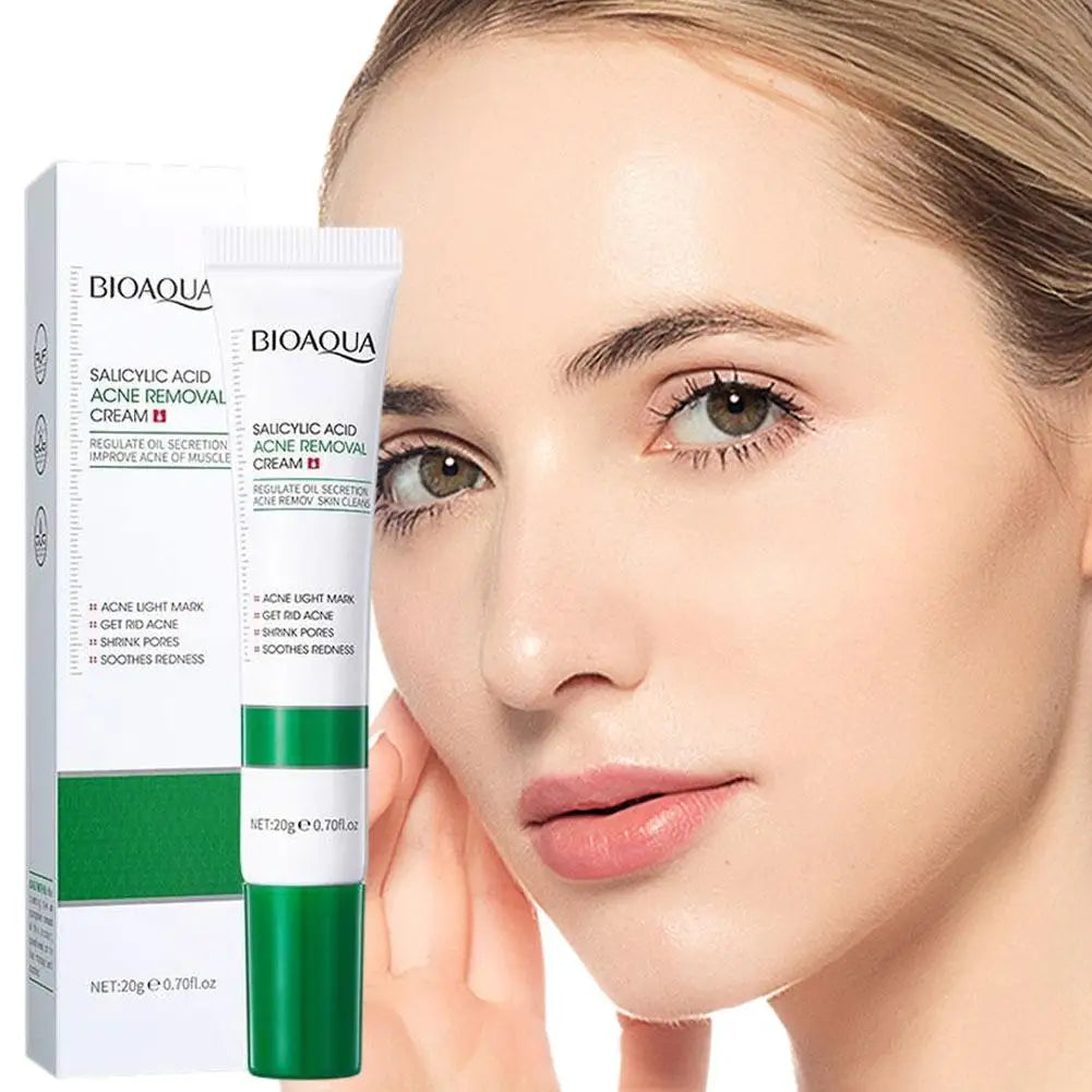 BIOAQUA Salicylic Acid Face Cream Acne Treatment Scar Mark Repair Moisturizing Blackhead Remover Facial Cleanser Skin Care Oasis Select