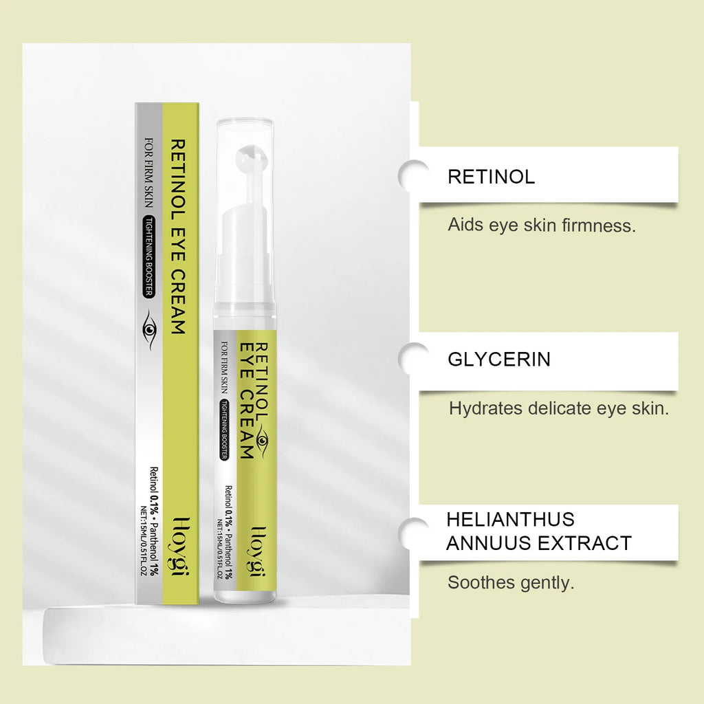 Hoygi Retinol Eye Cream Serum Stick & Patches – Dark Circles Retinol Eye Treatment Oasis Select