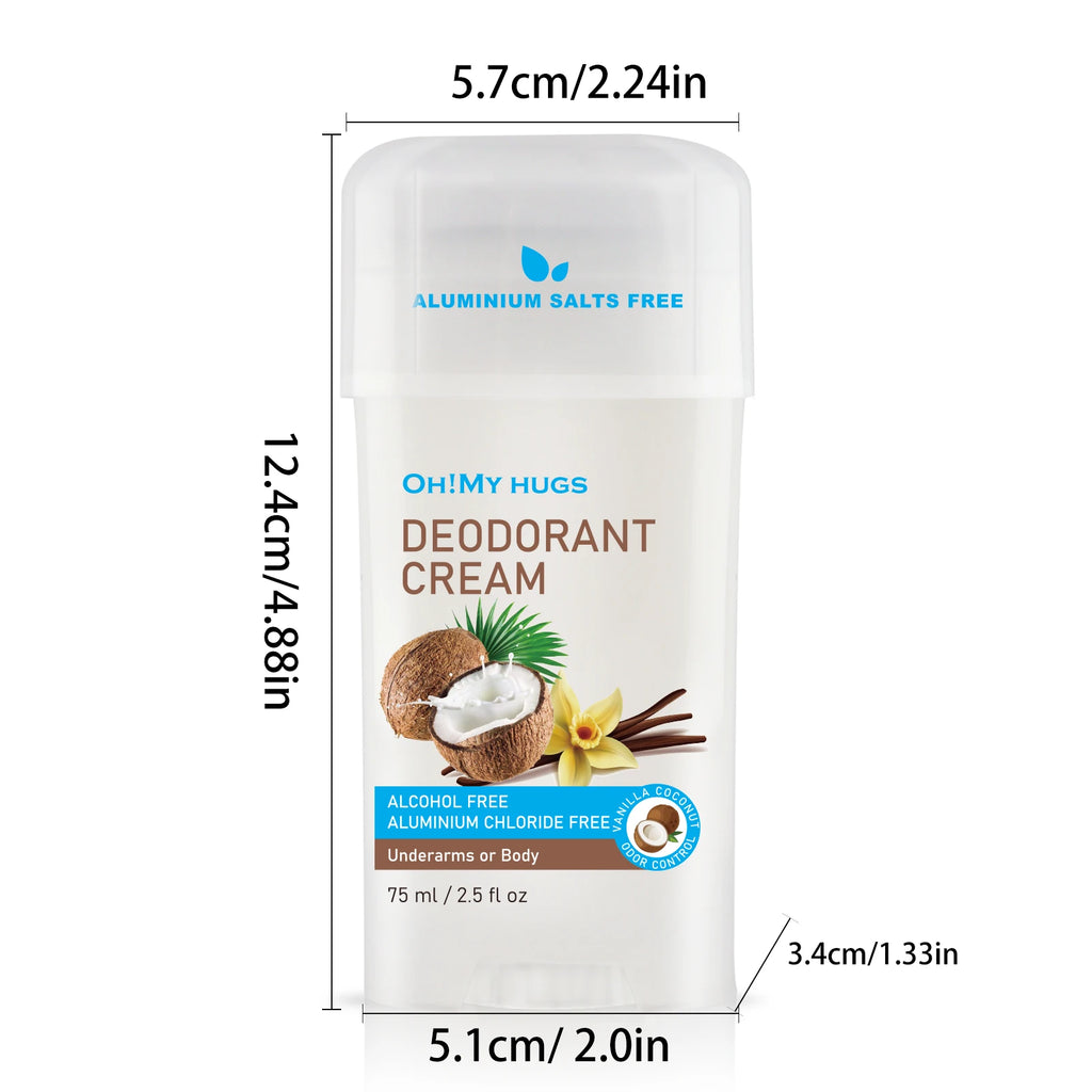 YURHERSU Coconut Deodorant Cream – Fresh, Unisex, CPNP Deodorant Cream Oasis Select