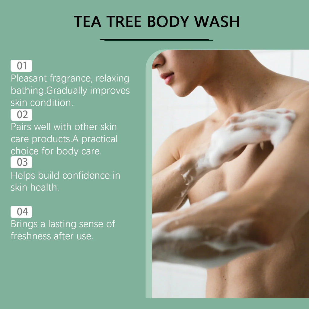 OceAura Tea Tree Body Wash – Hydrating Daily Shower Gel Moisturizing Shower Gel Oasis Select