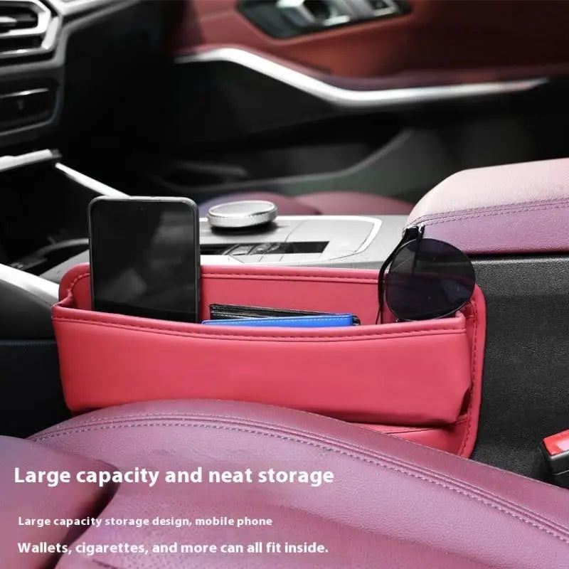 Universal Car Seat Organizer PU Auto Console Side Pocket Seat Crevice Storage Box Interior Accessory Oasis Select