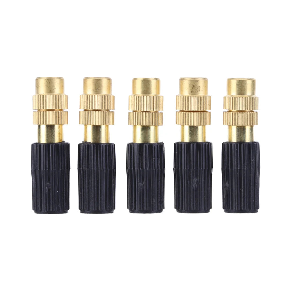 15pcs Fogging Cooling Nozzles Copper Misting Nozzle Automatic Spraying Atomizing Sprayer Connecting 4/7 Hairpipe Irrigation Tool Oasis Select A spain