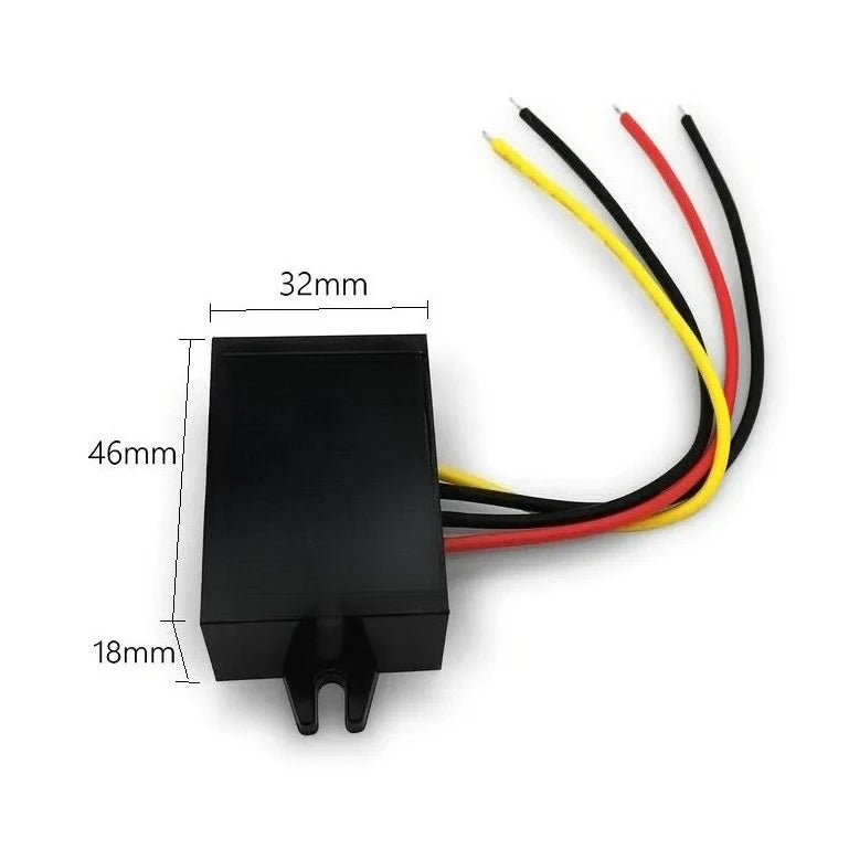 Waterproof Step-down Converter 12 24V 36V 48V 60V 72V 80V 85V to 12V 1A 2A 3A 5A Volt Regulator DC to DC Mini Buck Converter Oasis Select 3A 15-85V 12V