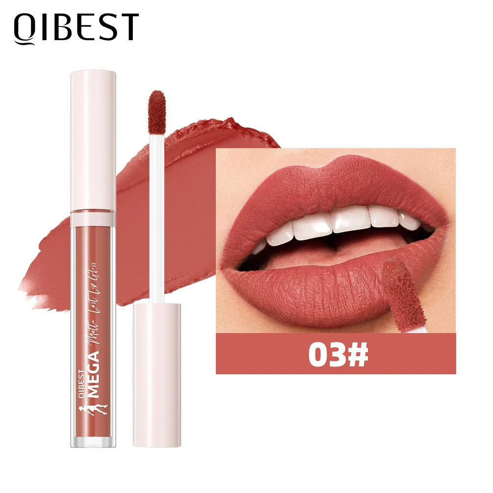 QIBEST 24-Shade Matte Liquid Lipstick – Waterproof & Long-Lasting