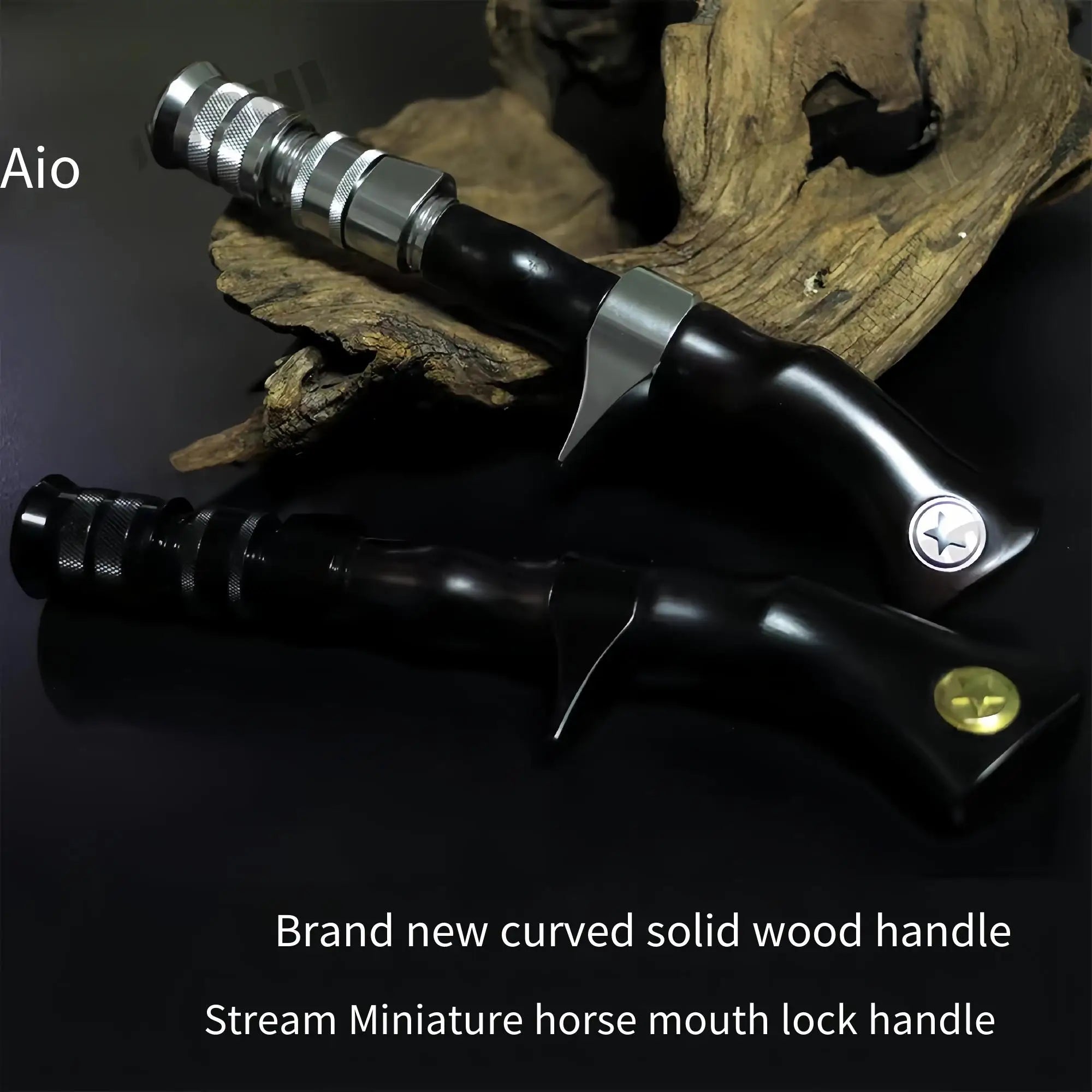 Makou white trout sinking handle CNC precision machining solid wood curved handle locking handle Oasis Select