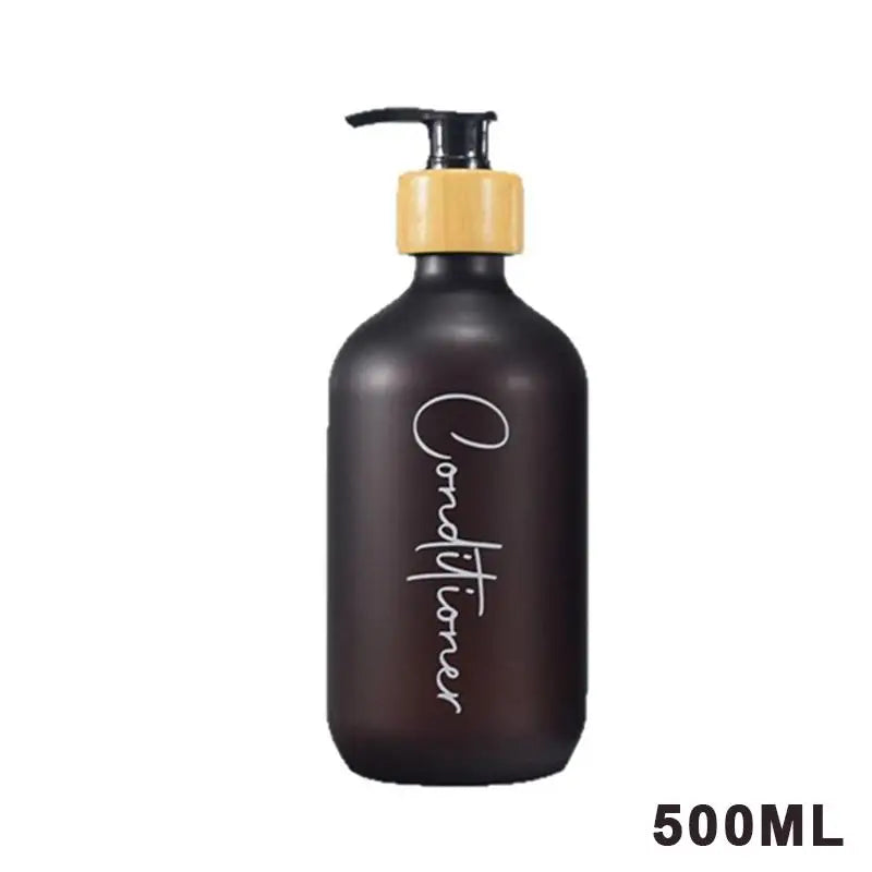 ✔Plastic Soap Dispenser Set Countertop Lotion Bottle Bathroom Refillable Empty Bottle For Shampoo Body Wash Hair Conditioner Oasis Select Conditioner