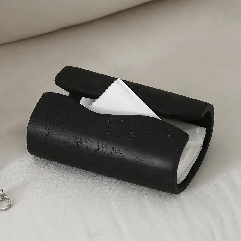 Resin Stone Pattern Tissue Box – Decorative Home & Bathroom